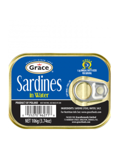 GRACE SARDINES WATER 106g