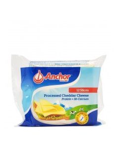 ANCHOR CHEDDAR CHEESE WHITE SLICES 200g