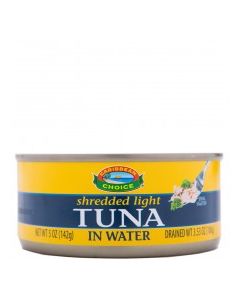 CARIB CHOICE TUNA SCHREDDED WATER 142g