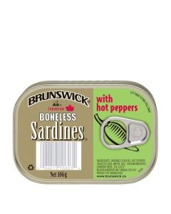BRUNSWICK SARDINE BONELES HOT PEPP 106g